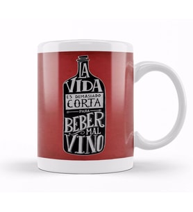 Vino Solo Bueno Kupa Bardak Porselen
