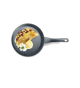 Gri Döküm Granit Krep Tavası 26 cm, dayanıklı ve şık mutfak aracı