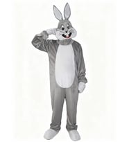 Bugs Bunny Tavşan Kostümü Yetişkin (Gri)
