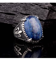Gümüş Yüzük 925 Ayar Lapis Taşlı