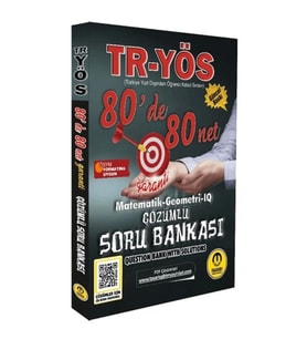 Tasarı TR YÖS Matematik-Geometri-IQ 80 De 80 Net