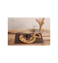 Karemiye Pizza Ahşap Sunum Tabağı Ahşap Servis Tabağı Bambu Tabak