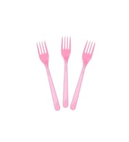 Plastik Çatal Pembe 25 Li