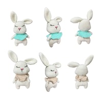Amigurumi Tavşan Doğal İplik Bebek Oyuncağı
