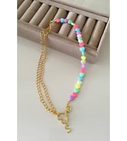 Love Charm Harf Detaylı Kolye (Tüm harfler mevcuttur)