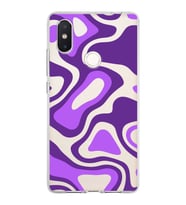 Xiaomi Mi 8 Se Uyumlu Kapak  Renkli Desen Tasarımlı Şeffaf Silikon Kılıf