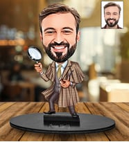 Kişiye Özel Dedektif Tasarımlı Karikatür Biblo 179
