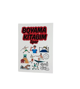 Spor Temalı Seyahat Boy Boyama Kitabı (140x100 mm) (Çok Renkli)