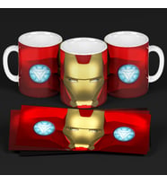 Iron Man - Homem de ferro - Kupa Bardak Özel Tasarım Hediye Kupa Porselen Kupa Bardak