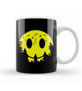 Smiley Moon Kupa Bardak Porselen