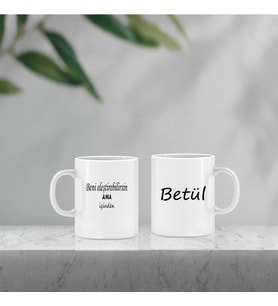Kişiye Özel Baş Harfli İsimli Beyaz Kupa Bardak-1,Sevgiliye Hediye,Arkadaşa Hediye,İçimden Geldi,Doğum Günü Hediyesi,Sevgililer Günü Hediyesi