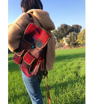 Stoart Etnik Desenli Sırt Çantası, Kilim Çanta, El Yapımı Kilim Dokuma