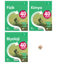 Okyanus 11. Sınıf 40 Seans Fizik Kimya ve Biyoloji 3lü Set + Telefon Standı