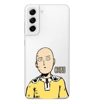 Samsung Galaxy S22 Uyumlu One Punch Man Tasarımlı Şeffaf Telefon Kılıfı