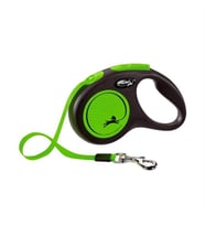 Flexi New Neon Otomatik Yeşil Şerit Köpek Gezdirme Tasması Medium 5 Metre