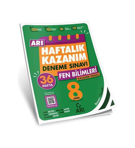 Arı Yayıncılık 8. Sınıf Fen Bilimleri Arı Haftalık Kazanım Deneme