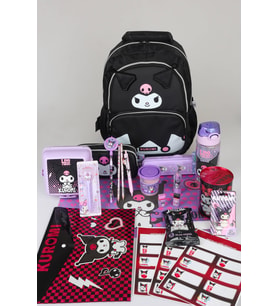 DEKOMUS İLE YENİ SEZON LİSANSLI KUROMI "DARK DELIGHT KOLEKSİYONU" OKUL VE KALEM ÇANTASI İLE PREMIUM FULL+FULL KIRTASİYE SETİ