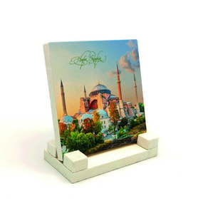 Ayasofya CamiiBaskılı Doğaltaş Masaüstlük