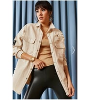 Kadın  Boyfriend Oversize Eskitmeli  Jeans Kot Ceket(Açıklamayı okumanız önemli!) (Bej)