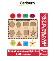 Özel Üretim Eğitici Öğretici Zeka Geliştirici Çocuk Ebeveyn Geometrik Şekiller Ahşap Tutmalı Puzzle
