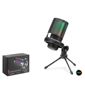Profesyonel Gaming Rgb Mikrofon 192 Khz / 24 Bit Type-C - Siyah ME6S