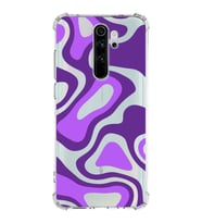 Xiaomi Redmi Note 8 Pro Köşe Korumalı Antişok Kapak Renkli Desen Tasarımlı Şeffaf Silikon Kılıf