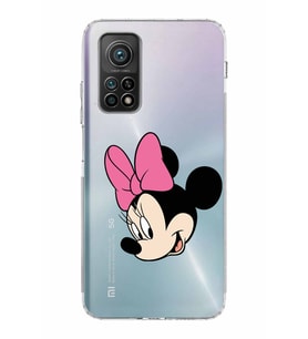 Xiaomi Mi 10T Pro  Kamera Korumalı Kapak Minnie Mouse Tasarımlı Şeffaf  Kılıf