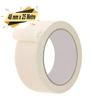 Maskeleme Bandı Beyaz Kağıt Bant 48 mm x 25 Metre