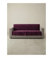 Sofline Kaymaz Tabanlı Tay Tüyü Çekyat, Koltuk, Kanepe Örtüsü(PEMBE RENK)(175X210CM)