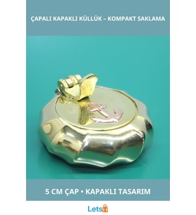 Dayanıklı Pirinç Çapalı Küllük 5 cm, Şık ve Kullanışlı Tasarım
