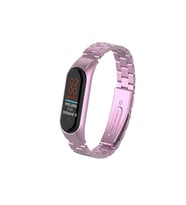 Xiaomi Mi Band 4 Metal Baklalı Kordon - Rose