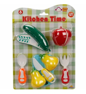 Sunman Oyuncak Little Chef Kesme Tahtalı Sebze ve Meyve Seti 10 Parça