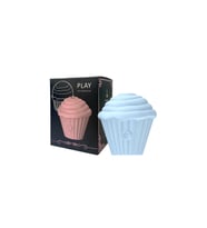Cupcake Tasarımlı 5 Modlu Şarjlı Klitoral Uyarıcı Mavi