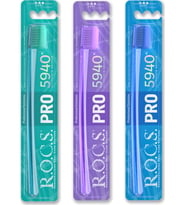 R.O.C.S. Pro 5940 Adet Fırça Kılı Içeren Diş Fırçası - 3 Adet