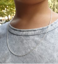 Papatya Silver 925 Ayar Rodyum Kaplama Erkek Halat Zincir Kolye