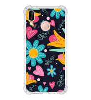 PrintiFy Huawei Mate 20 Lite Uyumlu Retro Color 1 Baskılı Şeffaf Köşe Korumalı Antişok Kılıf