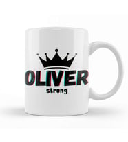Oliver Name Custom Design Gift Baby Gift For Him Kupa Bardak Porselen