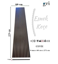 AHŞAP AKUSTİK LAMBİRİ PANEL (Ceviz Rengi)