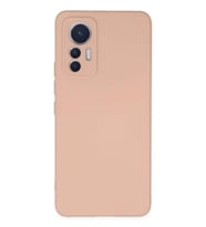 Newface Xiaomi Mi 12 Lite Kılıf Nano içi Kadife Silikon - Pudra