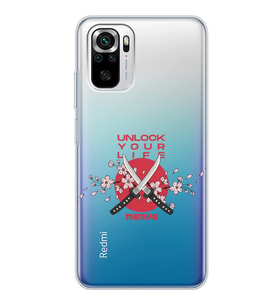 Xiaomi Sakura Dagger Tasarımlı Şeffaf Telefon Kılıfı