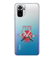 Xiaomi Sakura Dagger Tasarımlı Şeffaf Telefon Kılıfı