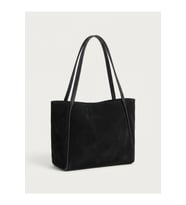 Kadın Büyük Boy Süet Tote Çanta - Astar Detaylı 35x27 cm Omuz Çantası