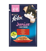 Felix Sığır Etli Yavru Kedi Konservesi 85 gr (Kahverengi)