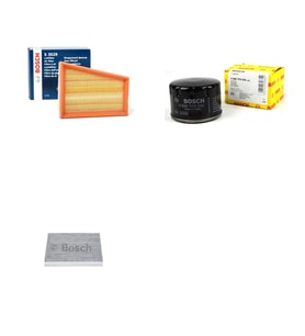 Bosch Filtre Bakım Seti Renault Laguna II 2.0 F4R 135 Beygir 2002-2007 Hava + Yağ f. + Polen Filtre Sardes