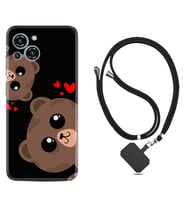 Reeder S23 Max Pro Kılıf Silikon Boyun Askılı İpli Desenli Silikon Love Animals 1780