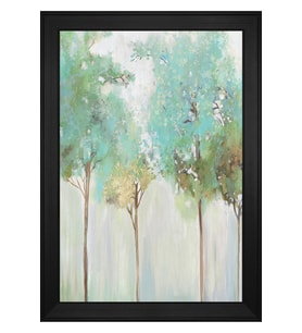 Soyut Şekiller Motifli Kanvas Tablo 50 x 70 cm Siyah Çerçeve