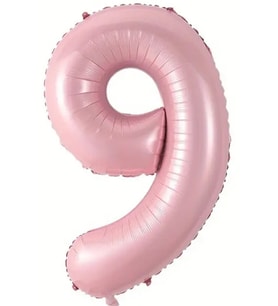 Beysüs Pembe 9 Rakam Folyo Balon 80 cm