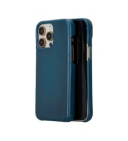 Bouletta Apple iPhone 15 Pro Max Uyumlu Deri Arka Kapak F360 BRN4EF (Mavi)