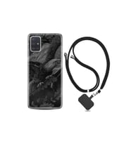 Samsung Galaxy A51 Kılıf Resimli Desenli Silikon Boyun Askılı Dark Eagle 1909