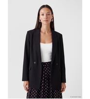 LCW EVERYDAY Siyah Kruvaze Yaka Kadın Blazer Ceket